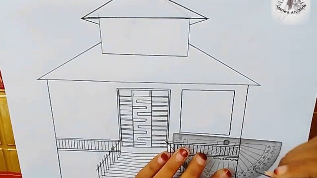 how to draw building design/ building drawing with pencil sketch ll pencil drawing @mariasartzone смотреть онлайн
