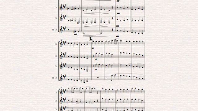 Capriol suite done for clarinet quartet. смотреть онлайн