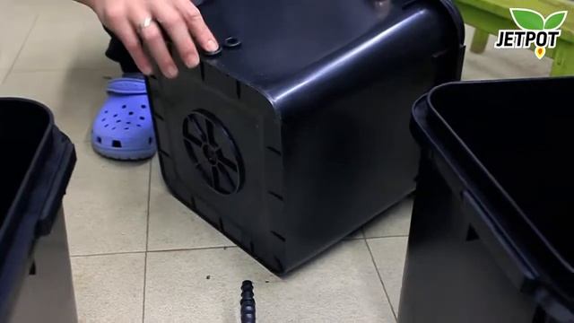 Гидропонная система JetPot Aqua DWC Quatro смотреть онлайн
