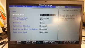 Lenovo BIOS setup