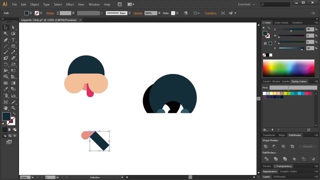 How to draw a dog, Speed Drawing, Adobe Illustrator Tutorial смотреть онлайн