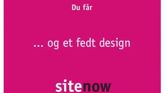 SiteNow - Hjemmesider, CMS & SEO смотреть онлайн