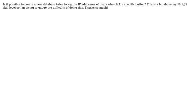 Wordpress: Log IP of users who click a button? смотреть онлайн