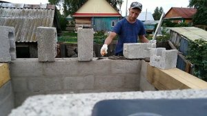 Армопояс . U-Блок из керамзита блока.