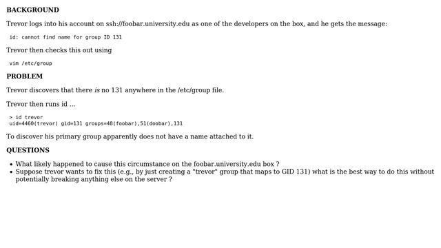 Unix & Linux: Error message id: cannot find name for group ID after logging in (2 Solutions!!) смотреть онлайн