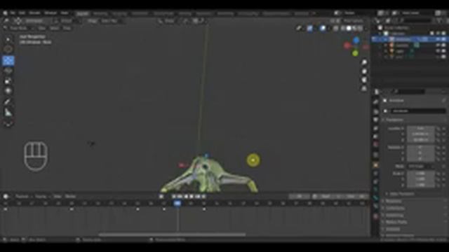 BLENDER 2.91 Анимация ШИМПАНЗЕ 2 прыжок смотреть онлайн