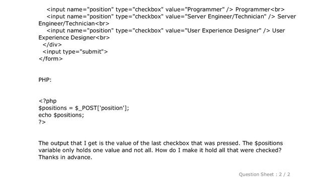 HTML : Sending Multiple Checkbox Values in Form Post Request смотреть онлайн
