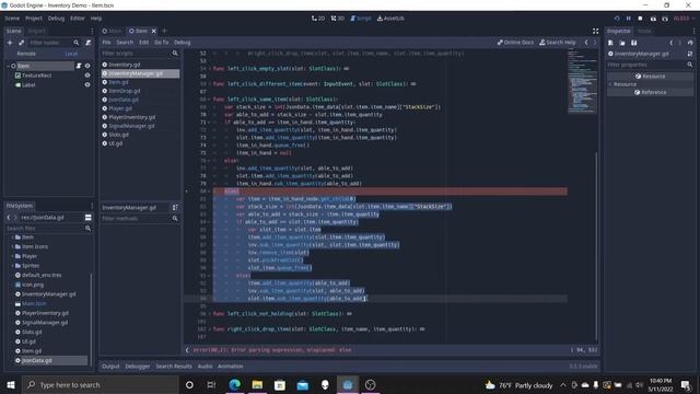 Inventory Demo: Item Scene and Json files смотреть онлайн