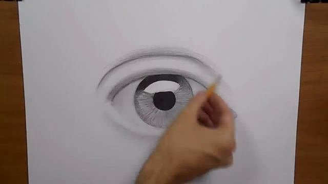 Как рисовать (нарисовать) глаза карандашом - обучающий урок (основы такой глаз) смотреть онлайн