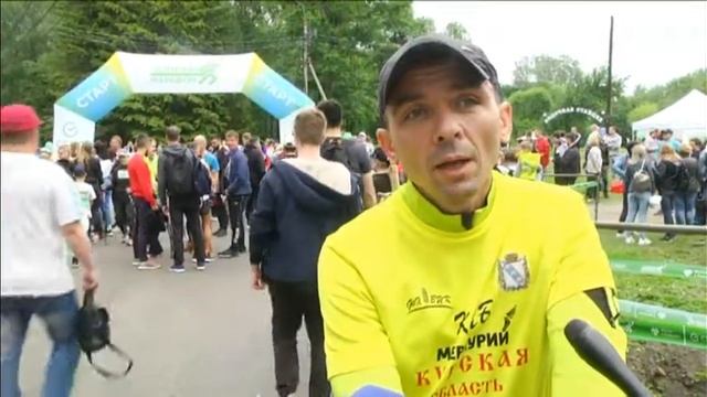 Курск принял участие в ежегодном проекте от СберБанка «Зелёный марафон» смотреть онлайн