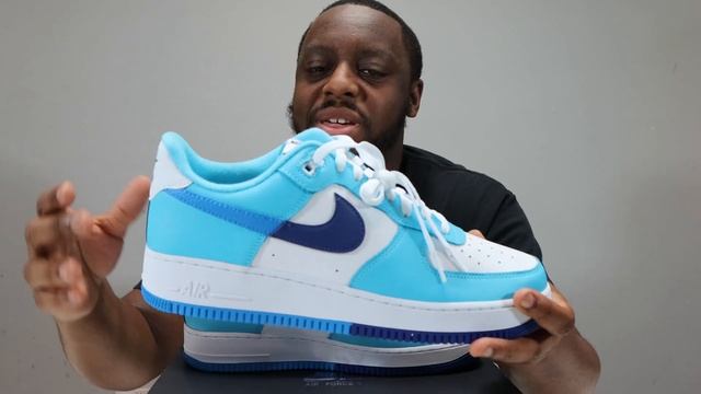 Air Force 1 Split UNC Light Photo Blue On Foot Sneaker Review QuickSchopes 553 Schopes DZ2522 100 смотреть онлайн