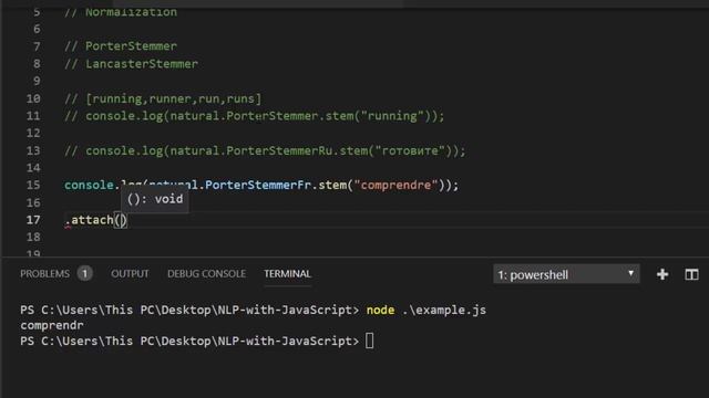 NLP with Natural.js - Stemming смотреть онлайн