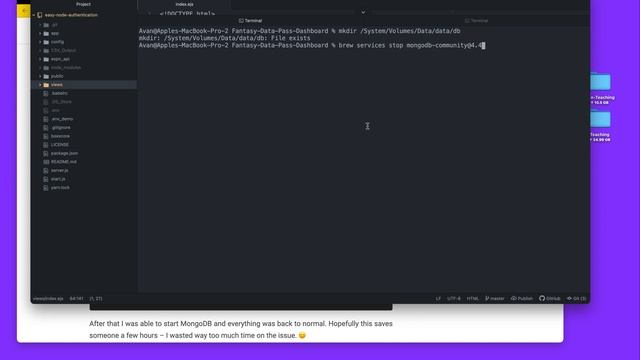 Mongodb-Community Mac Catalina/Big Sur data/db Fix 2020 смотреть онлайн