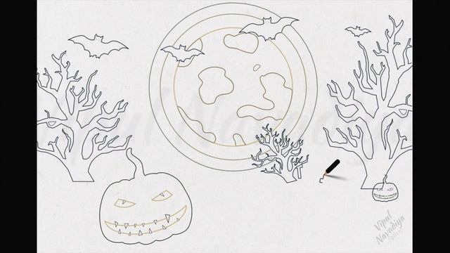 Oddly Satisfying Video || Making a Halloween Sketch || Drawing Painting Timelapse Relaxing Music смотреть онлайн