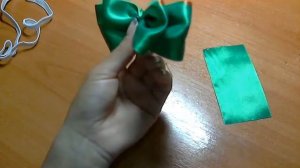 Галстук-бабочка из атласных лент своими руками