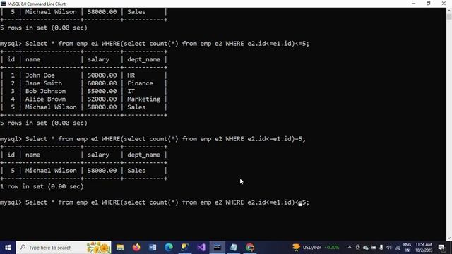 MySQL||Retrieve First 'N' Rows Without Using LIMIT Clause смотреть онлайн
