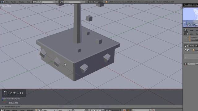 Моделирование дерева в Blender 3D l Low Poly l Timelapse l смотреть онлайн