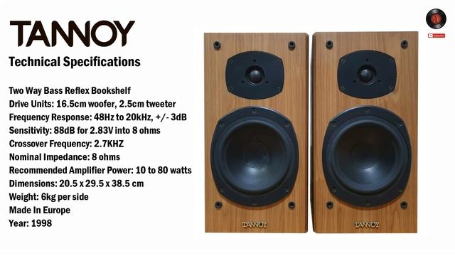 TANNOY Mercury M2 Cherry - Technical Specifications смотреть онлайн