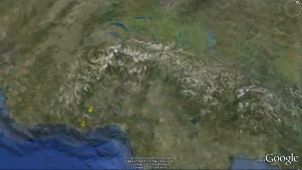 Amazing and unusual places in Google Earth