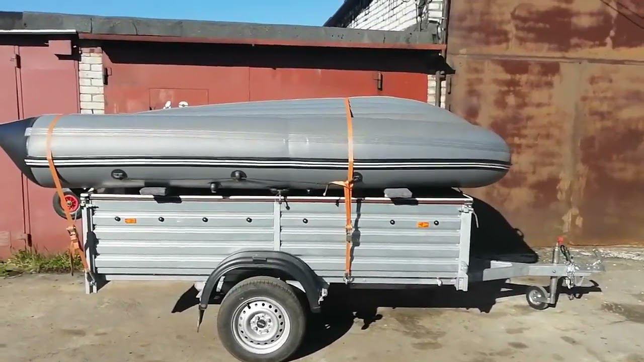 Доработка бортового прицепа МЗСА 817701 для перевозки лодки. смотреть онлайн