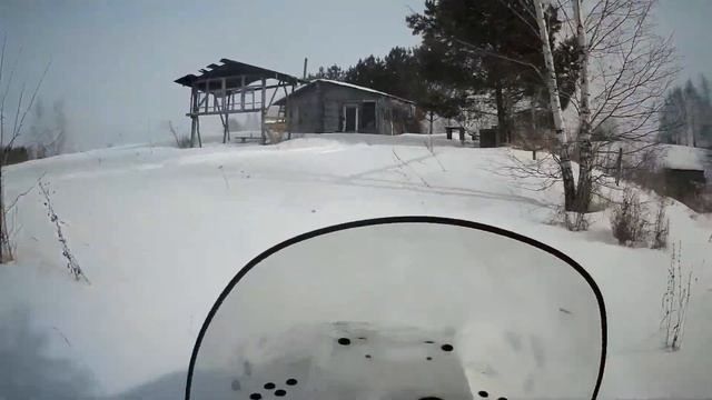 Запуск снегохода Рысь, покатушка, в погоне за .... смотреть онлайн