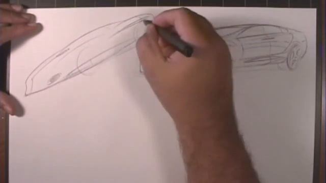 Car Design Sketch Doodling with Ball Point Pen смотреть онлайн