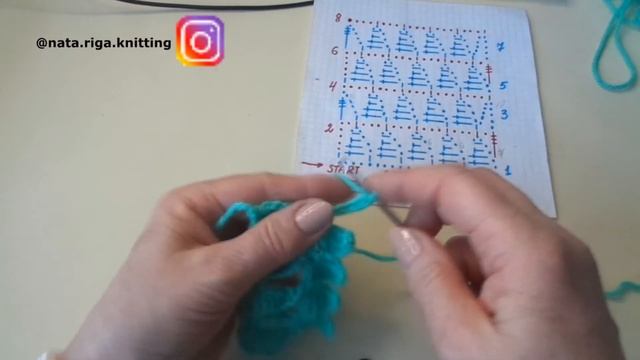 Ажурный узор крючком 