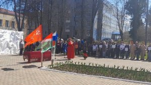 Встанем. Марина Салажникова. Открытие эстафеты огня победы.