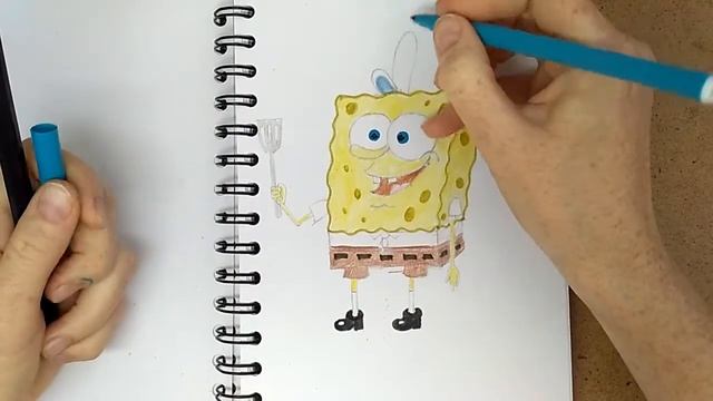 Как нарисовать Губку Боба 4 часть смотреть онлайн