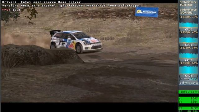 WRC 4 D9VK Test 60fps QuickSync x64 + Sound (Core i3 8350K) + Mesa 23.x смотреть онлайн