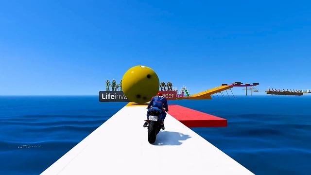 GTA V Epic New Stunt Race For Car Racing Challenge by Trevor and Shark смотреть онлайн