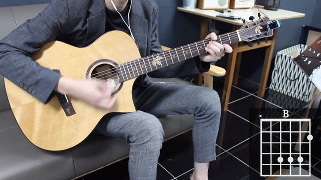 Chasing Cars - Snow Patrol Guitar Cover for Beginner Stroke by [Musicdrawing] смотреть онлайн