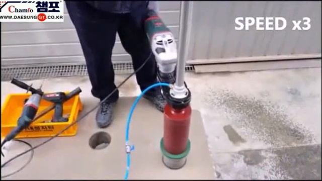 GCDM-17CH - Установка алмазного бурения бетона (работы по бетону ч.5) смотреть онлайн