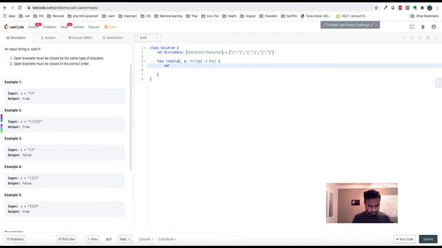20. Valid Parentheses - Swift смотреть онлайн