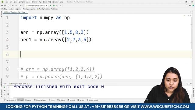 Creating Numpy Arrays Using (power, diff, cross, and sort) Complete Numpy Tutorial ? смотреть онлайн