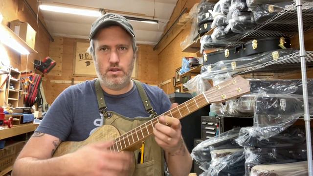 Completed Work Demo #627- Curly Myrtle Baritone Ukulele смотреть онлайн