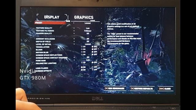 M6700 Benchmark Shadow of the Tomb Raider - K4000M (GTX 680M) vs. GTX 980M смотреть онлайн