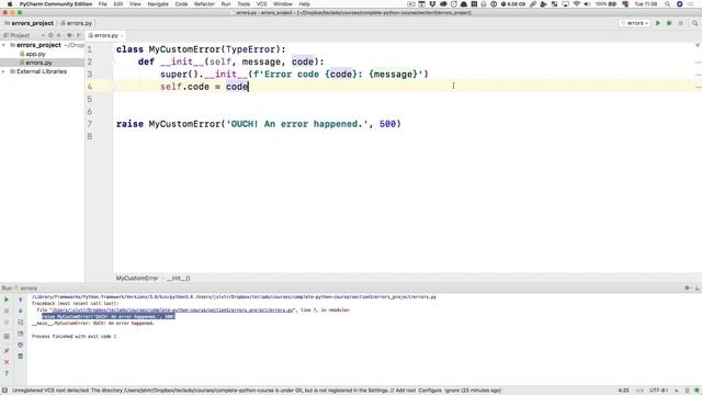 video5 4 Creating our own errors in Python смотреть онлайн