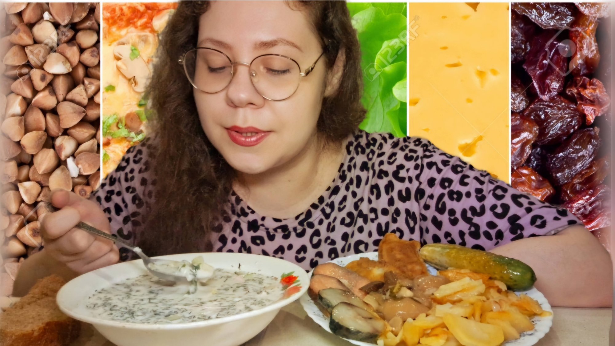 Мукбанг комплексный ужин/Родственников лучше любить на расстоянии