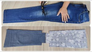 Просто отрезала штанину у джинсов и получилась уникальная сумочка!