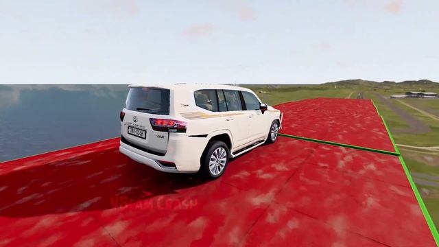 Cars Suspension Test (Land Rover Defender, Toyota Land Cruiser VXR, Mercedes Benz GLS) BeamNG Drive смотреть онлайн