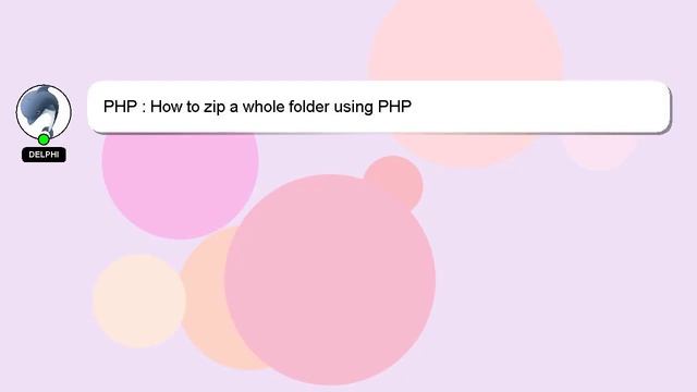 PHP : How to zip a whole folder using PHP смотреть онлайн