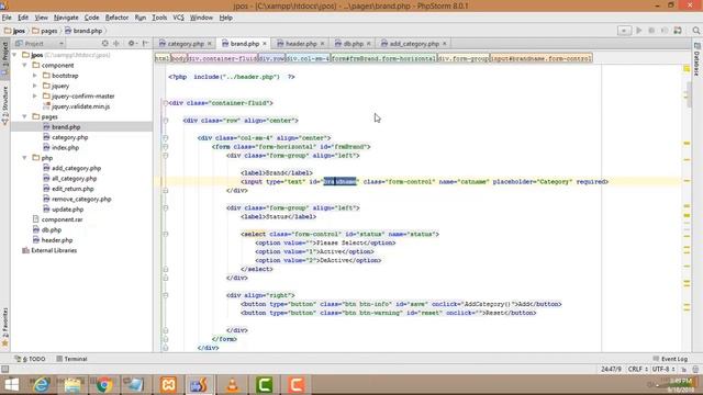 Point of sales system Using Ajax jQuery PHP MySQL part 11 Adding Brand смотреть онлайн