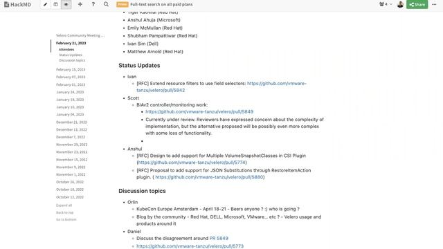 Velero Community Meeting - Feb 21, 2023 смотреть онлайн