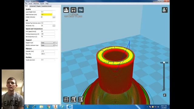 CAD Files to 3D Printer- Inventor Professional to Anet A8 смотреть онлайн