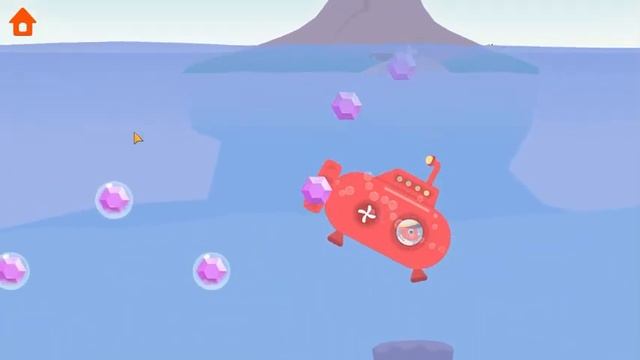 Дино в подводной лодке-игра для детей смотреть онлайн