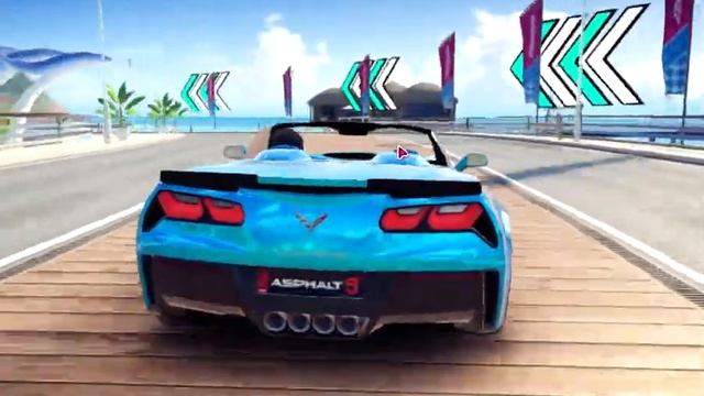 Asphalt 9 Легенды Карибы Соверши побег на Chevrolet Corvette Grand Sport смотреть онлайн