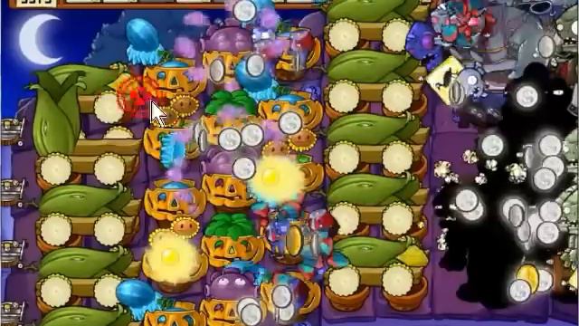 Plants vs zombies - выживание крыша ночь (бесконечно) оригинально смотреть онлайн