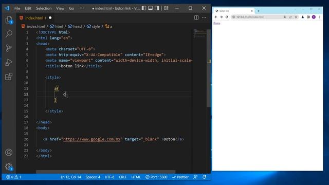 como CREAR un BOTON en HTML con link ✅ смотреть онлайн
