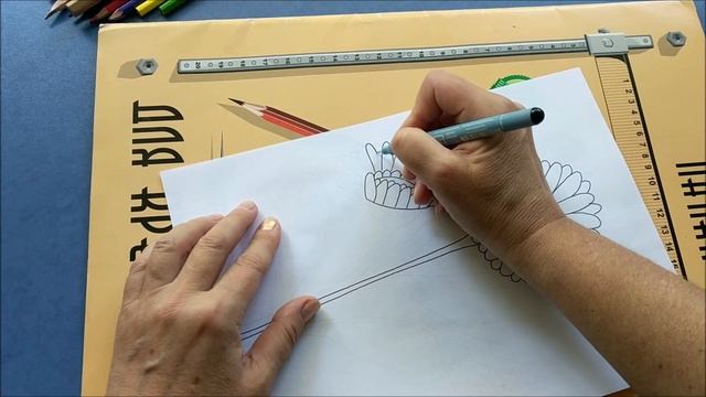 Как нарисовать цветы карандашами | How to draw flowers смотреть онлайн